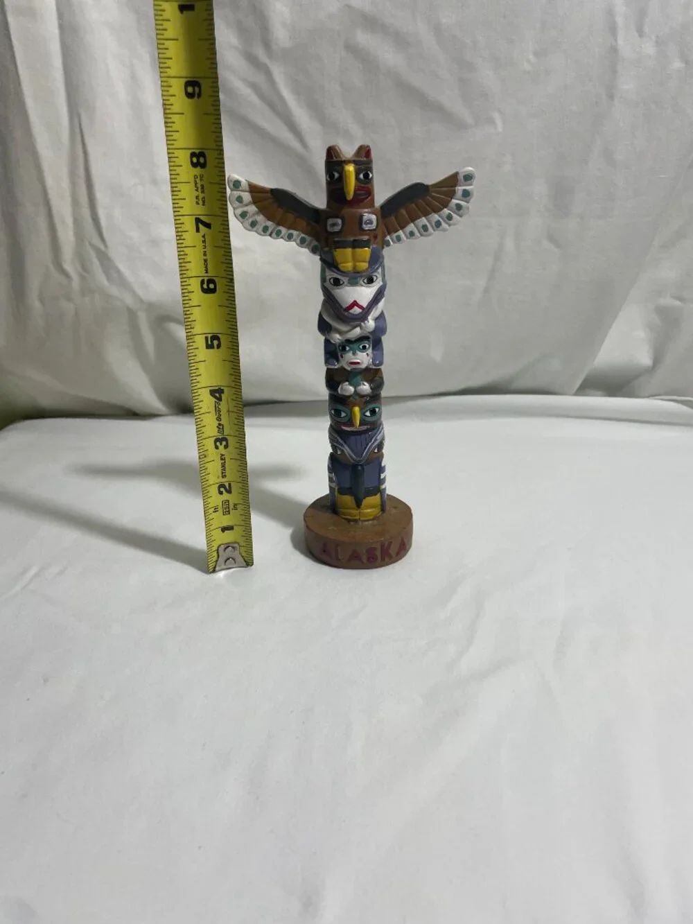Alaska Native Totem Pole Souvenir Figurine 7